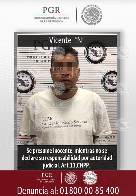 Interpol México detiene a persona con fines de extradición a EE.UU. - Detenido-Vicente-N