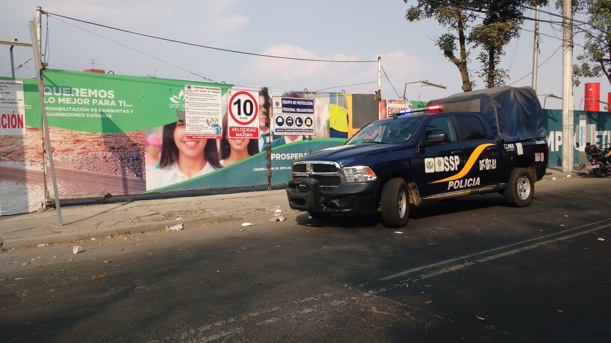 Balacera en construcción de Coyoacán deja al menos dos detenidos