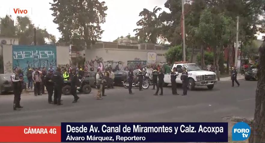 Balacera en construcción de Coyoacán deja al menos dos detenidos - Miramontes-Acoxpa-Coapa-Enfrentamiento