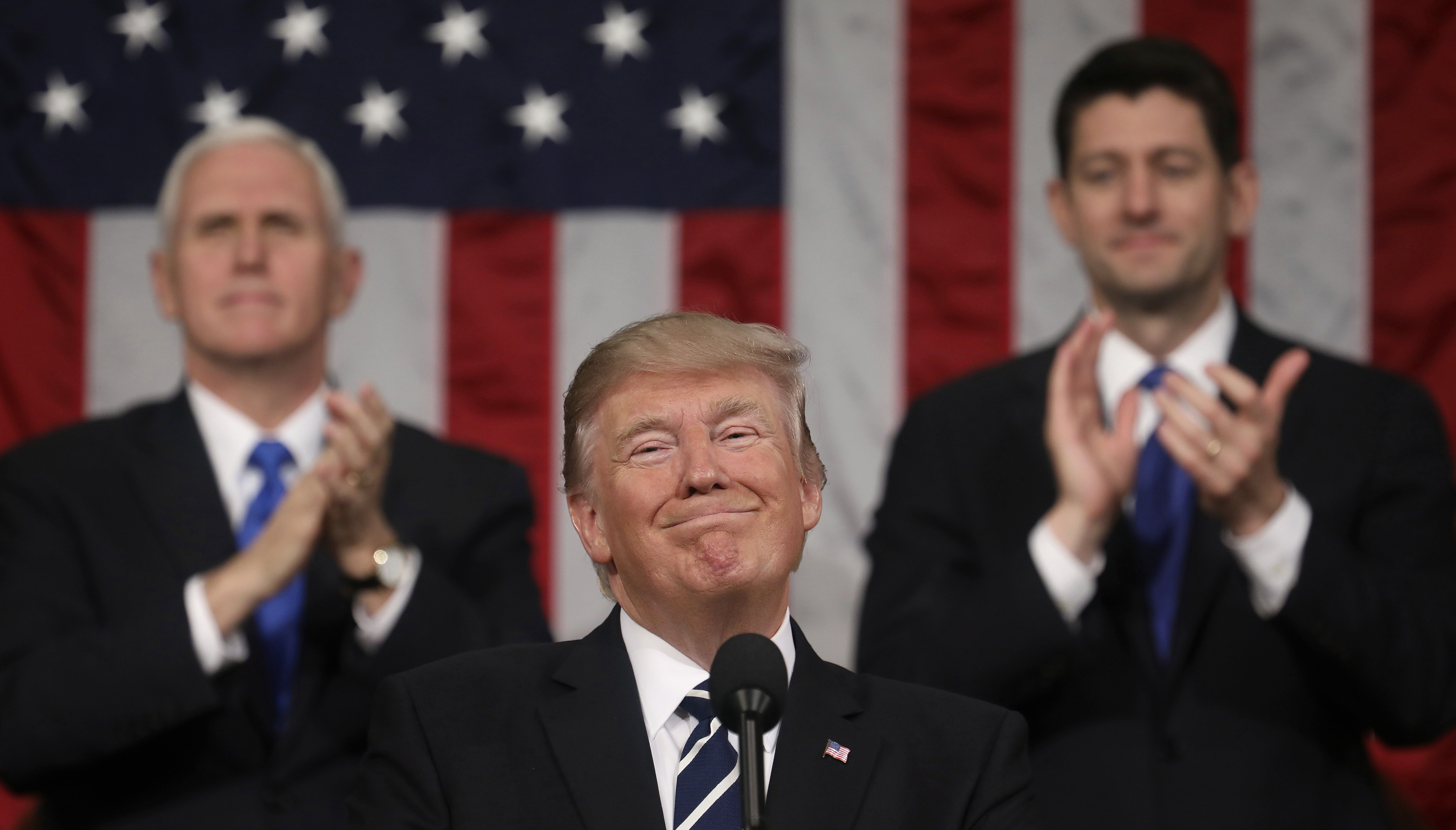 Primer discurso de Trump fue visto por casi 48 millones de personas