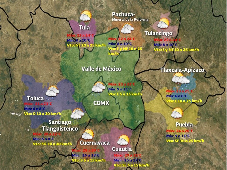 Cielo nublado y lluvias en el Valle de México - VDM-0703