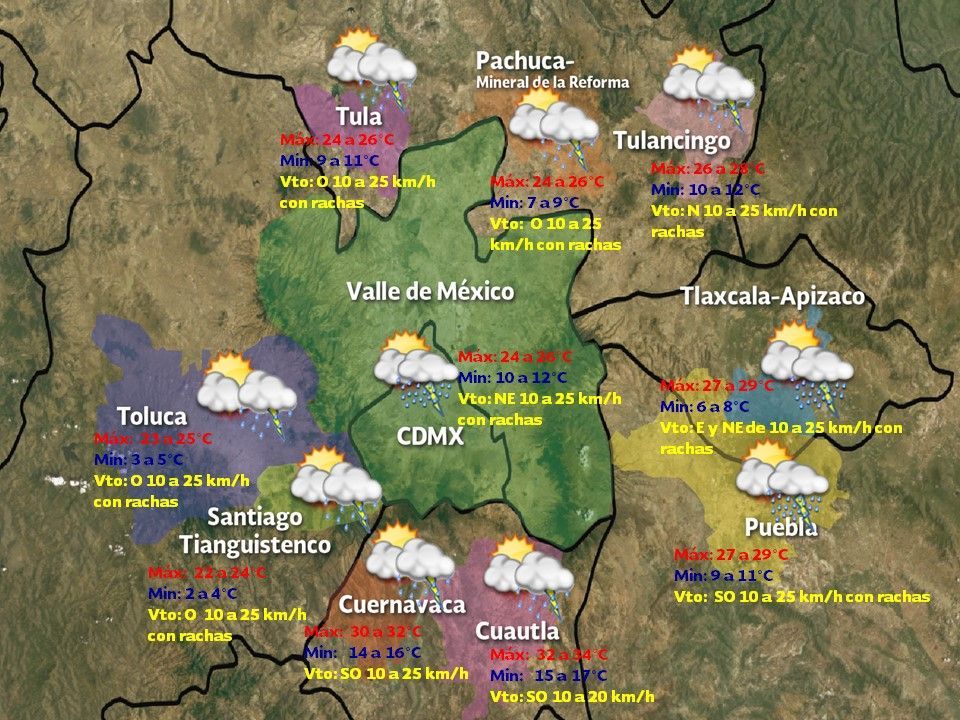 Vientos y lluvias fuertes predominarán en gran parte del país - VDM-2703
