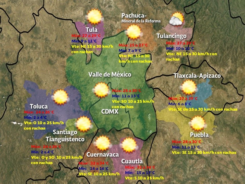 Tormentas fuertes afectarán el oriente y sureste del país - VDM-3103