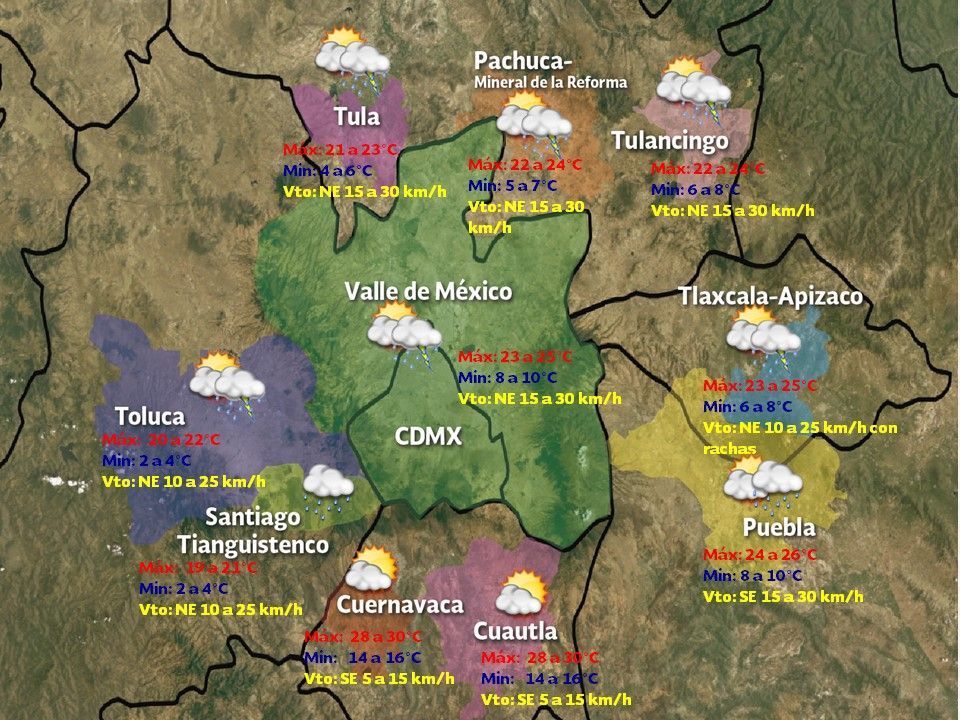 Lluvias y vientos fuertes afectarán el este y sureste del país - VDM0503