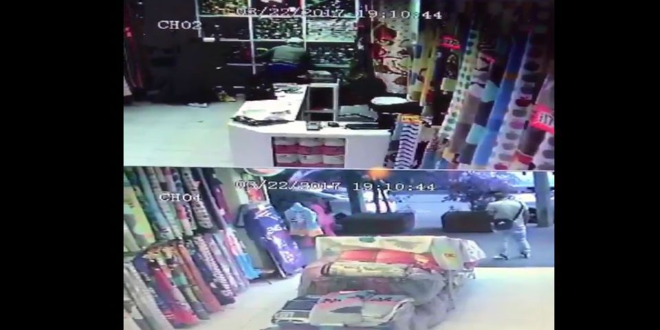 Video: asalto a tienda de cobertores en La Condesa
