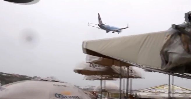 #Video Dramático intento de aterrizaje en isla caribeña