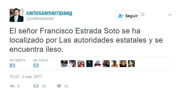 Localizan a Paquín Estrada - carlos-zamarripo