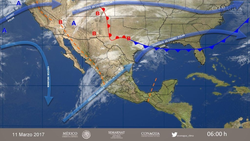 Prevén fin de semana con lluvias y granizadas en gran parte del país - clima-11-mar-1024x576