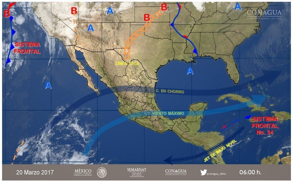 Prevén lluvias en algunos estados del país - clima-20-mar