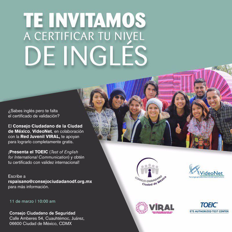 Invitan a certificar nivel de inglés en la Ciudad de México - consejo-ciudadano