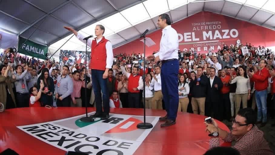 Alfredo del Mazo toma protesta como candidato a gobernador