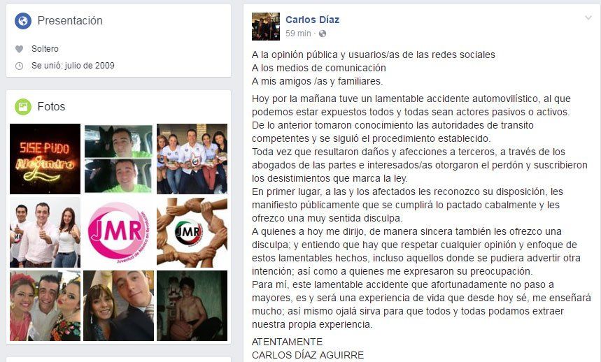 Hijo de priista en presunto estado de ebriedad atropella a pareja en Oaxaca - diaze2