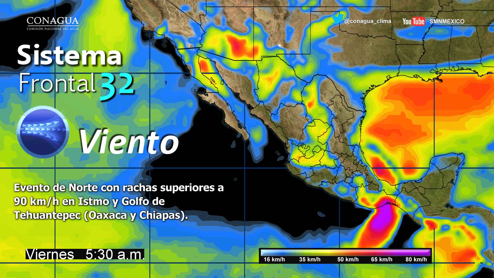 Tormentas fuertes afectarán Veracruz y Tamaulipas - frente-frío-32-1