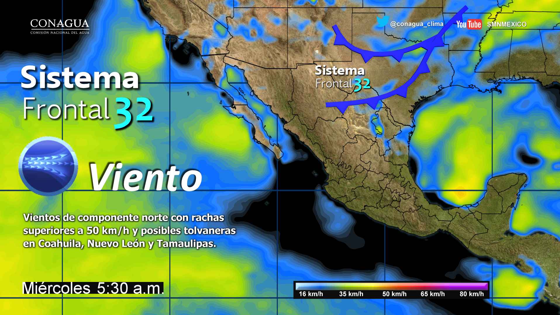 Predominará ambiente cálido en gran parte del país - frente-frío-32