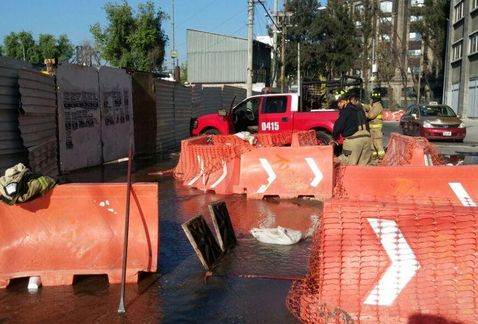 Fuga de agua en la delegación Cuauhtémoc