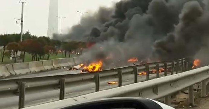 Choque de helicóptero contra torre de televisión en Estambul deja cinco muertos - helicoptero-estambul