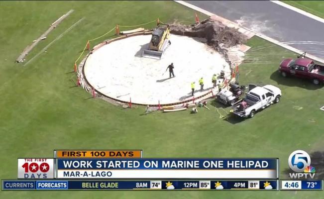 Construyen helipuerto en mansión de Trump en Florida - helipuerto-trump