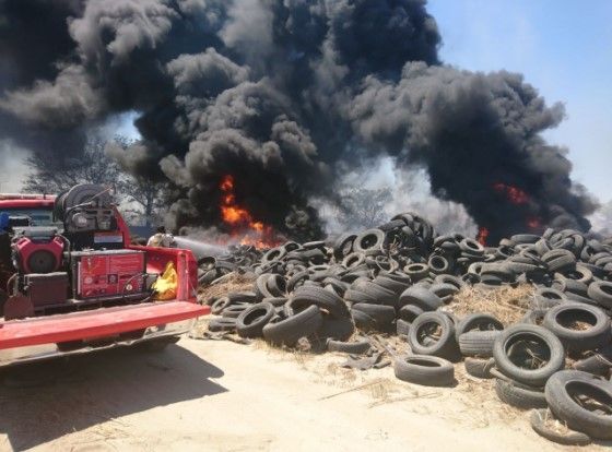 Video: incendio en el Circuito Exterior Mexiquense - incendio-1