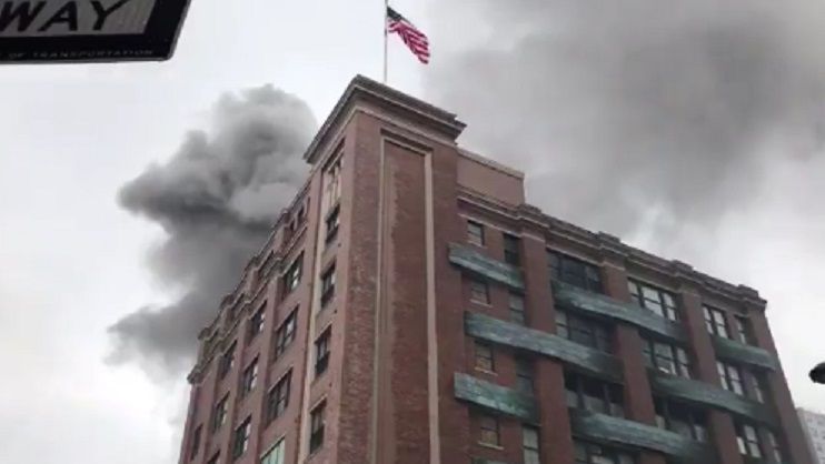 #Video Incendio en edificio de Nueva York