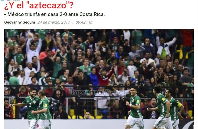 Reacciones de la prensa tica ante derrota de Costa Rica en el Azteca - la-prensa-libre