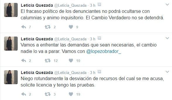 Piden renuncia de Leticia Quezada por apoyar a AMLO - leticia-quezada-tuit-2-1