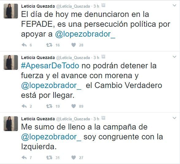 Piden renuncia de Leticia Quezada por apoyar a AMLO - leticia-quezada-tuit-3-1