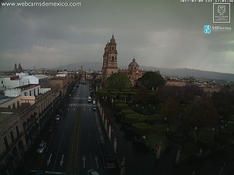 Fuertes lluvias y granizo en Morelia - morelia-webcams