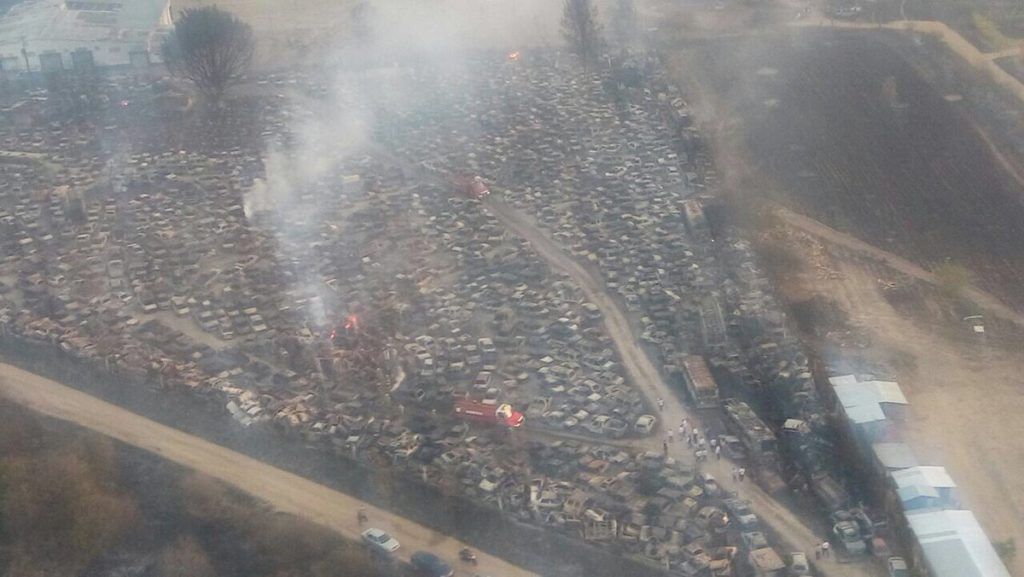 Incendio en corralón de fiscalía de Oaxaca - oaxaca-1024x577
