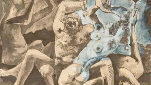 Condenan a dos hombres por tráfico de obras de Picasso - plantilla-pochoir