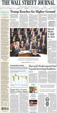 Trump acapara las primeras planas de México y el mundo - portadas-1-marzo-twsj