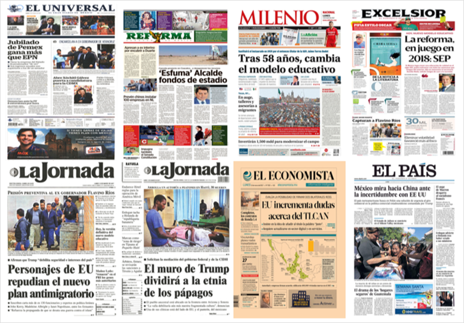 Flavino Ríos, SEP y Turquía en primeras planas del lunes