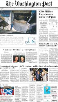 EPN y plan de salud de Trump en primeras planas de este martes - portadas-14-marzo-twp