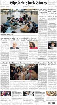 Osorio Chong, Meade y Trump en primeras planas - portadas-15-marzo-tnyt