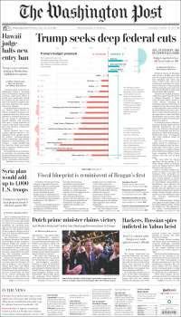 Fed y Trump en primeras planas de México y el mundo - portadas-16-marzo-twp