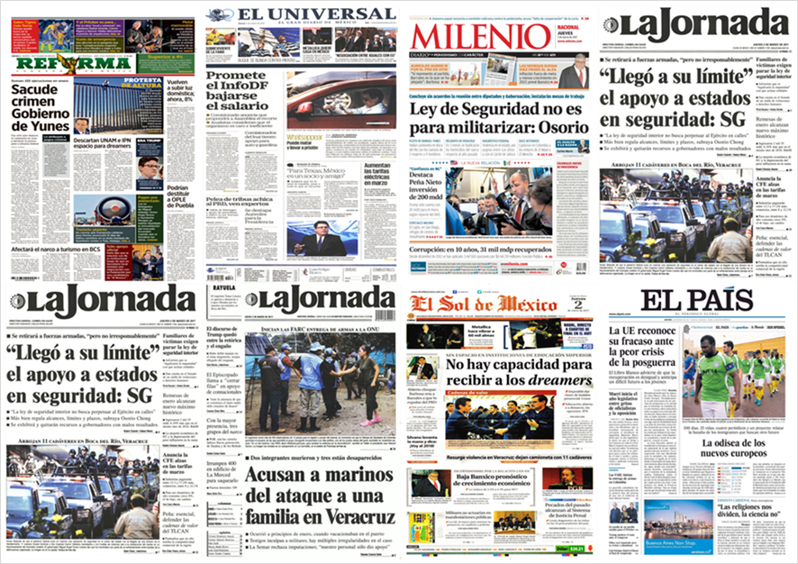 Osorio Chong, Banxico y Wall Street en primeras planas del jueves