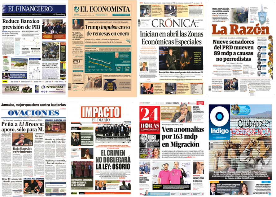 Osorio Chong, Banxico y Wall Street en primeras planas del jueves - portadas-2-marzo1