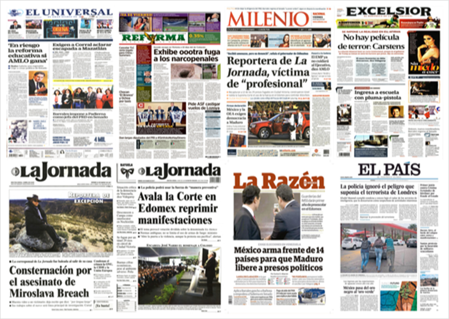 Carstens y el atacante de Londres en primeras planas del viernes