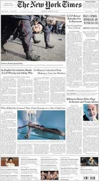 Estado de México y Rusia en primeras planas del lunes - portadas-27-mar-nyt