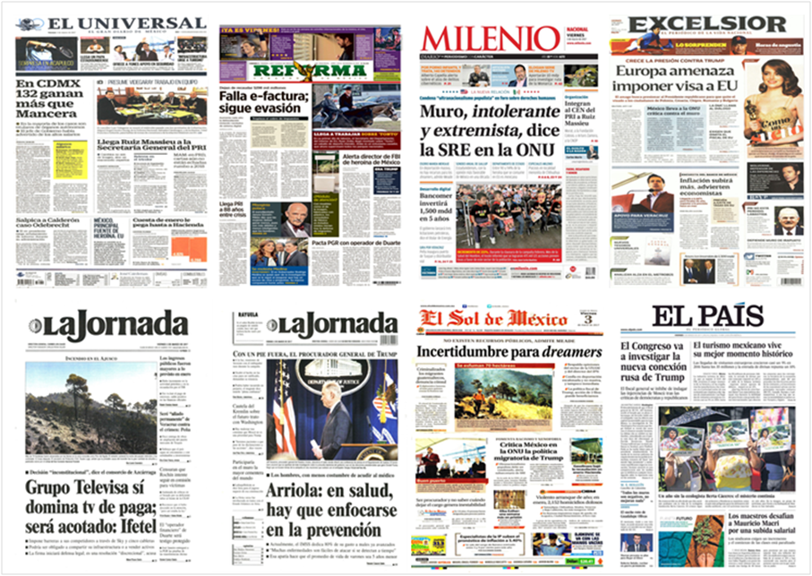 EPN y Jeff Sessions en primeras planas del viernes