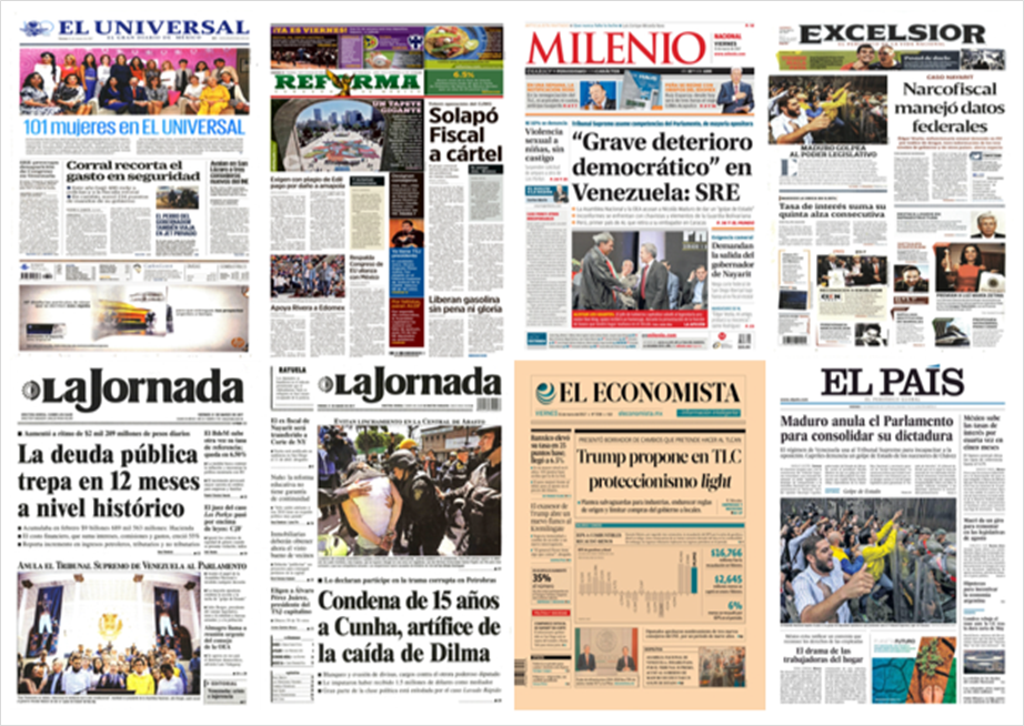 Exfiscal de Nayarit y Venezuela en primeras planas del viernes