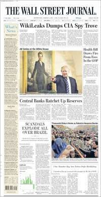 Videgaray, Barbosa y Wikileaks en primeras planas del miércoles - portadas-8-marzo-twsj