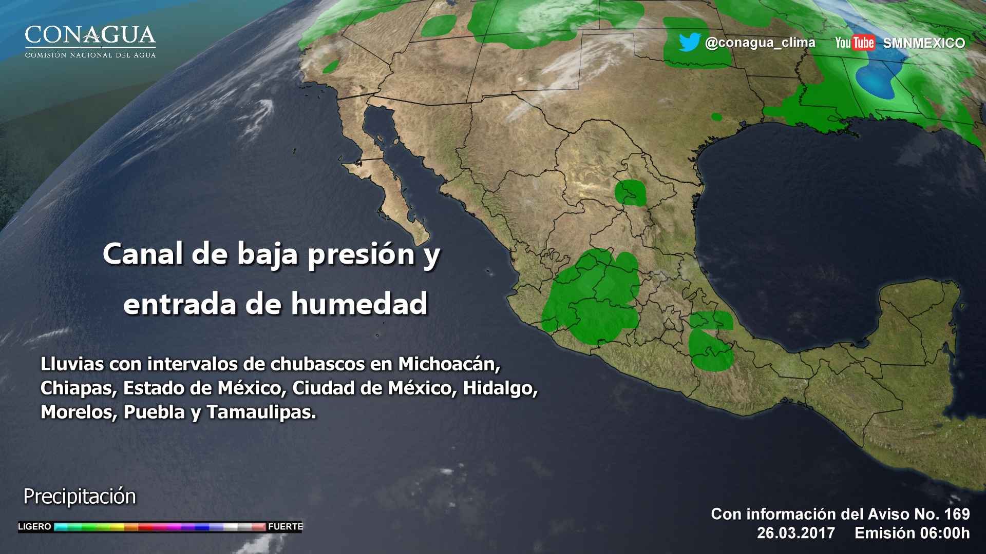 Chubascos y granizadas afectarán el occidente y centro del país - pronostico-2603