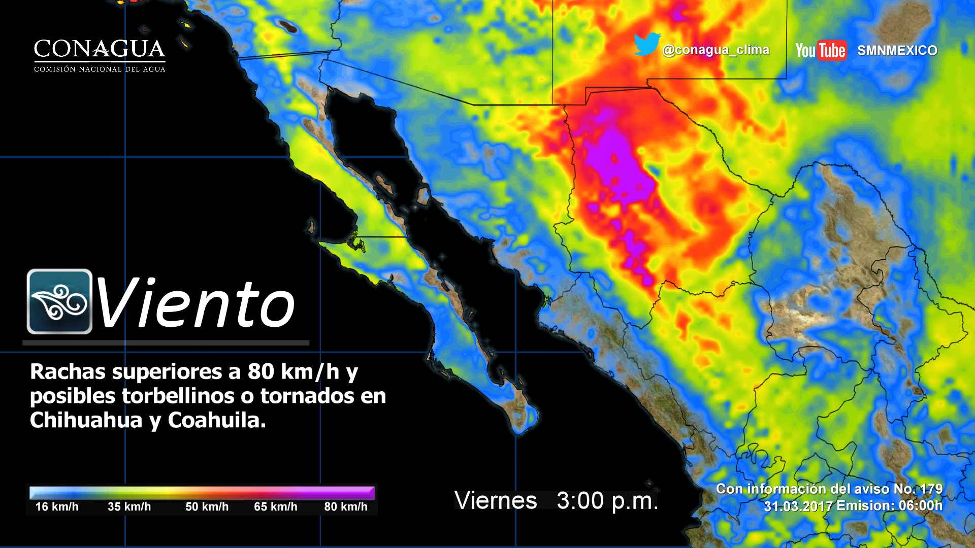 Tormentas fuertes afectarán el oriente y sureste del país - pronostico-3103
