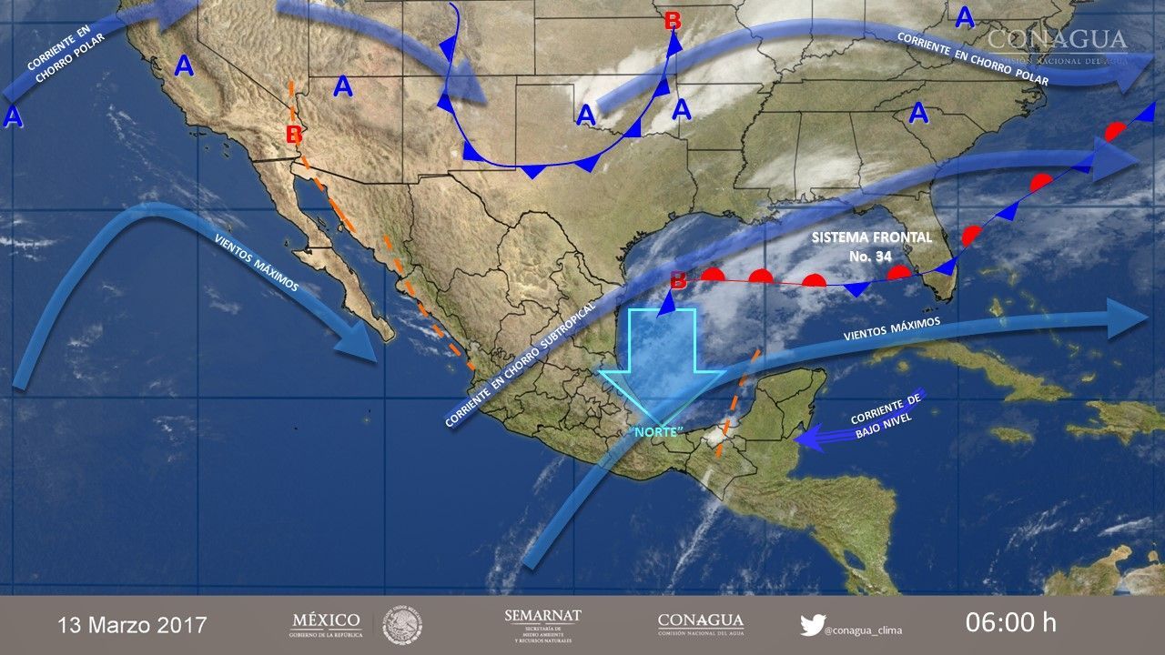 Prevalecerá el ambiente frío y vientos fuertes en varios estados del país - pronóstico-1303-2