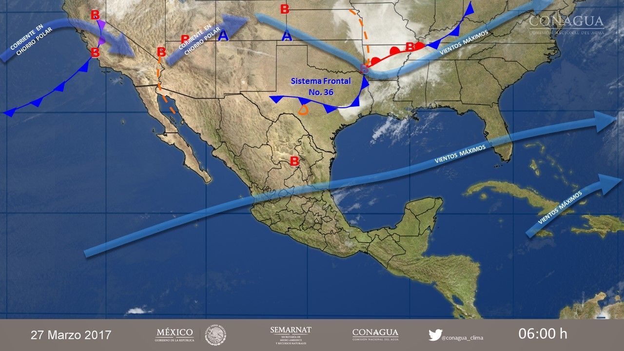 Vientos y lluvias fuertes predominarán en gran parte del país - pronóstico-2703