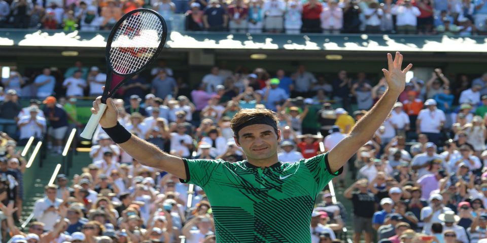 Roger Federer vence a Del Potro en el Masters 1000 de Miami