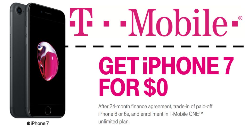 T-Mobile regala iPhone 7 a nuevos suscriptores