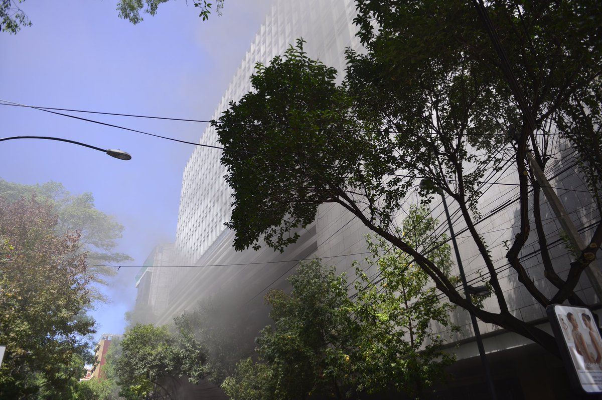 Incendio en edificio de Polanco - sdfgwdrfewr