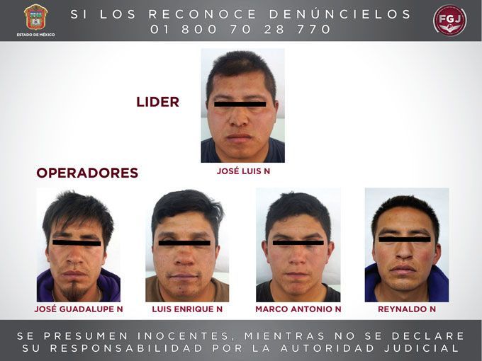 Capturan a banda de secuestradores en el Estado de México