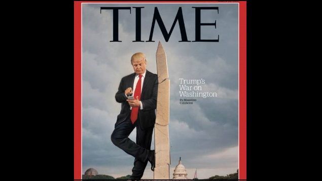 Trump aparece en portada de Time Trump aparece en portada de Time